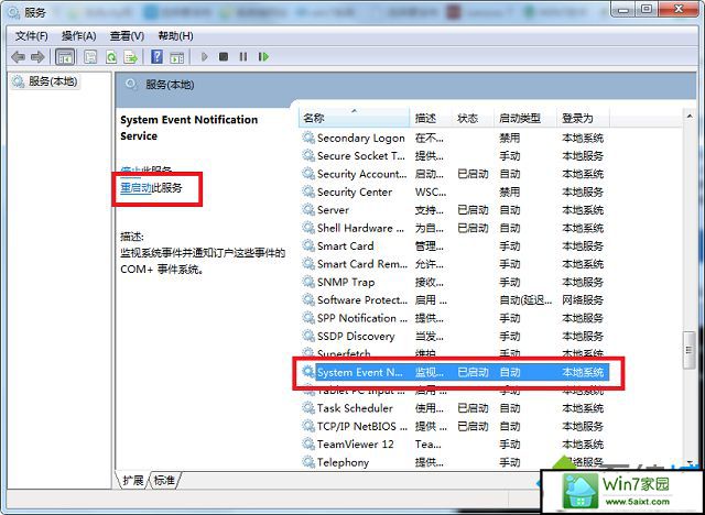 win10ϵͳ޷system event notifica serviceĽ